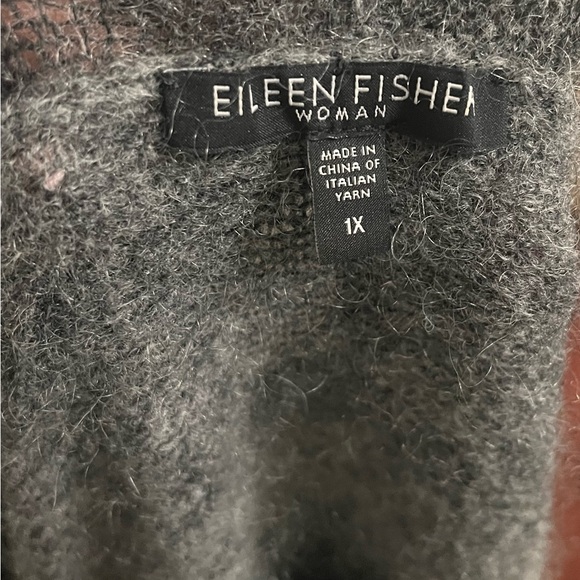Eileen Fisher shawl-collar cardigan 1X - Picture 2 of 6